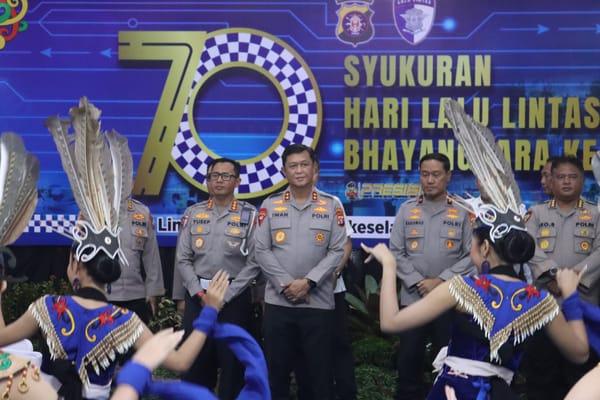 Ditlantas Polda Kalteng Gelar Syukuran HUT ke-70 Lalu Lintas Bhayangkara