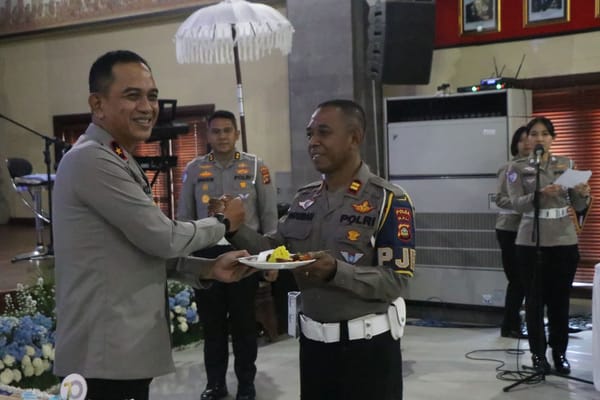 Ditlantas Polda Bali Gelar Syukuran HUT Lalu Lintas ke-70
