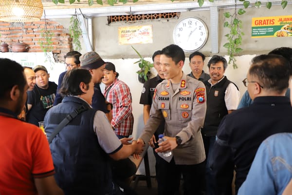 Polresta Malang Kota Bangun Kebersamaan dengan Awak Media Lewat Silaturahmi