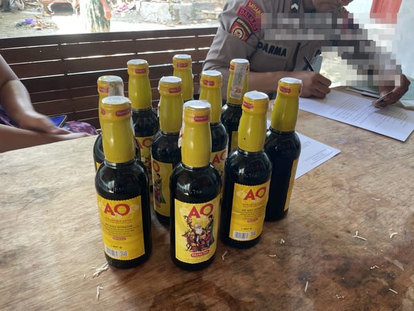 Puluhan Botol Miras Disita Sat Samapta Polres Pekalongan dari Sejumlah Tempat