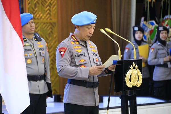 Kapolri Lepas Keberangkatan Satgas FPU 7 MINUSCA dalam Misi PBB di Afrika Tengah