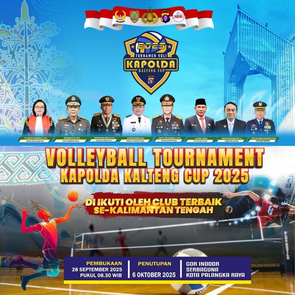Ayo! Saksikan Turnamen Voli Kapolda Kalteng Cup 2025 di GOR Serbaguna Palangka Raya