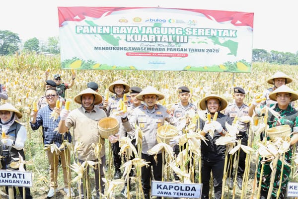 Kapolda Jateng Dukung Gerakan Pangan Murah dan Panen Raya Jagung Serentak
