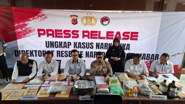 Polda Jabar Ungkap 257 Kasus Narkoba dan Amankan 317 Tersangka