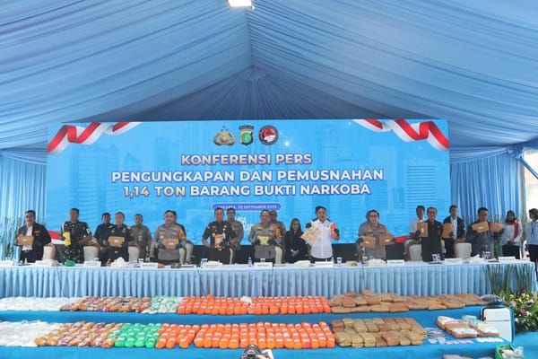 Polda Metro Jaya Amankan 1,14 Ton Narkoba Selama Tiga Bulan Terakhir