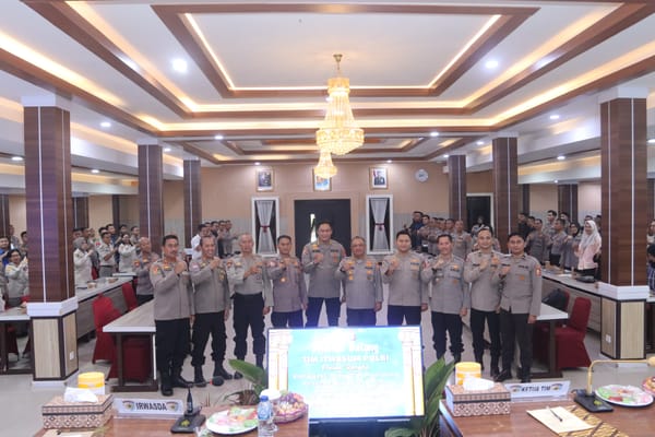 Optimalkan Kinerja Polda Jajaran, Itwasum Polri Gelar Supervisi Dalmutu di Polda Kalteng