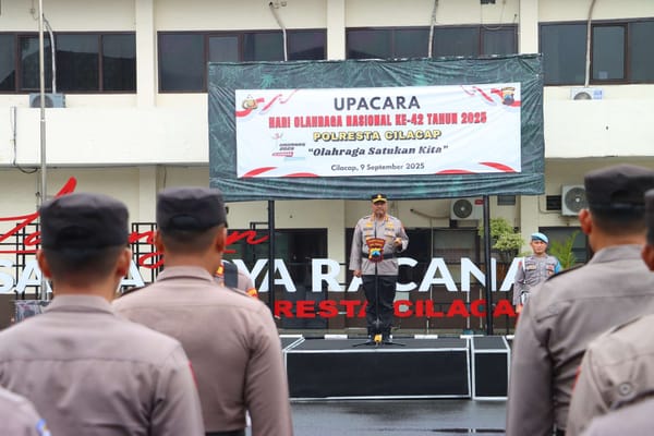 Polresta Cilacap Peringati Haornas 2025 dengan Semangat Kebangsaan