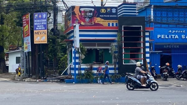Kerusuhan Demo Akhir Agustus Sebabkan 22 Pos Polisi di Malang Rusak