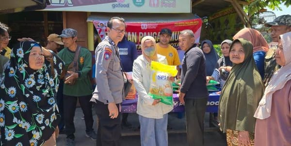 Polresta Malang Kota Kembali Salurkan 22 Ton Beras Murah untuk Warga