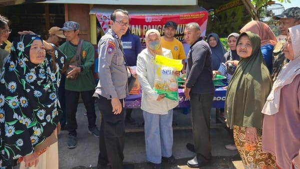 Dukung Ketahanan Pangan, Polresta Malang Kota Distribusikan 22 Ton Beras Murah SPHP