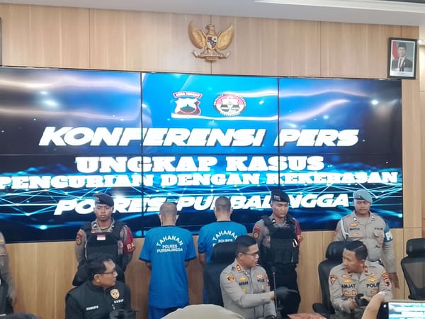 Dua Perampok Bank Berhasil Diringkus Polres Purbalingga