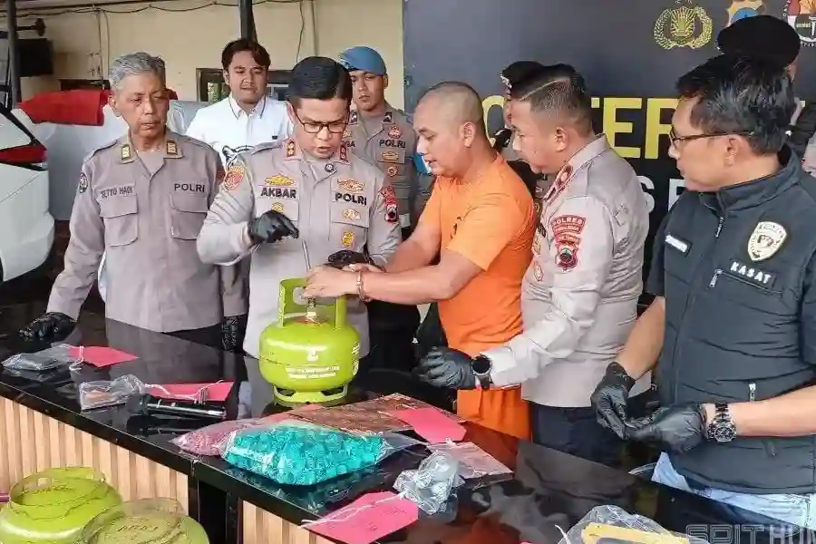 Kasus Oplosan Gas Elpiji Terbongkar, Polres Purbalingga Amankan Barang Bukti Tabung 12 Kg