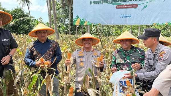 Panen Raya Jagung Polresta Cilacap Jadi Dukungan bagi Swasembada Pangan