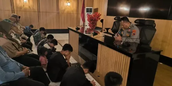 Pelaku Unras Anarkis Jalani Pembinaan Psikologi di Polres Purbalingga