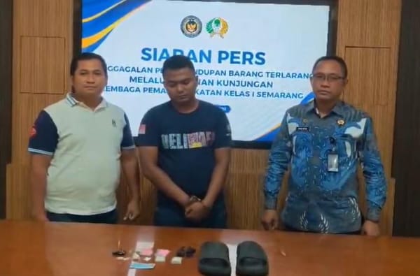 Modus Sandal Modifikasi, 9 Paket Sabu Gagal Masuk Lapas Semarang