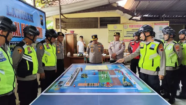 Ini Cara Polres Wonogiri Pertajam Pengamanan Markas Komando