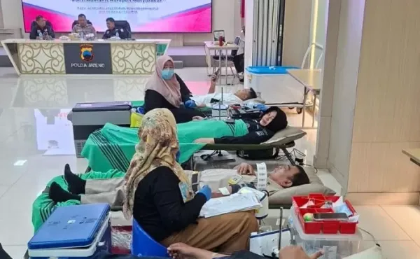Tetesan Darah untuk Kemanusiaan, Humas Polda Jateng Gelar Donor Darah