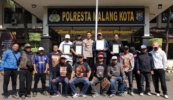 Polresta Malang Kota Apresiasi Sejumlah Elemen Masyarakat atas Peran Aktif Jaga Kamtibmas