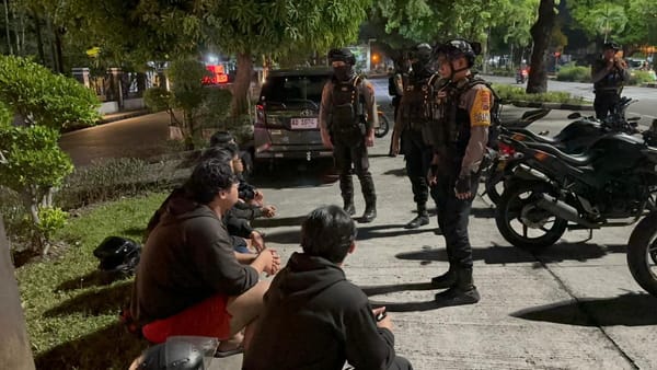 Tim Sparta Polresta Surakarta Amankan Lima Motor Berknalpot Brong