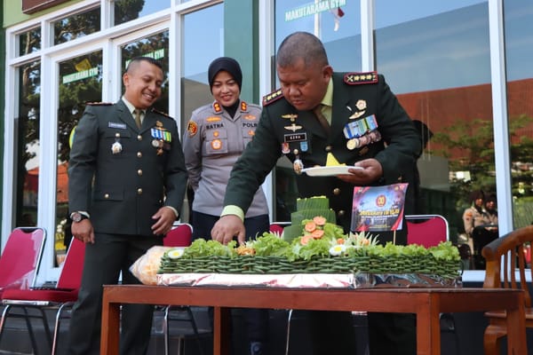 Polres Semarang Tunjukkan Soliditas dengan TNI di Peringatan HUT ke-80