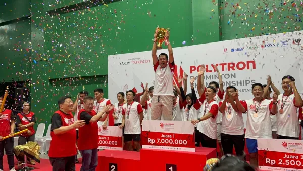 Pegadaian Sabet Gelar Juara Polytron Badminton Challenge 2025 Usai Kalahkan Polda Jateng