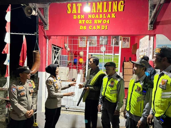 Sinergi Polisi dan Warga, Kapolres Semarang Beri Apresiasi Satkamling Ngablak