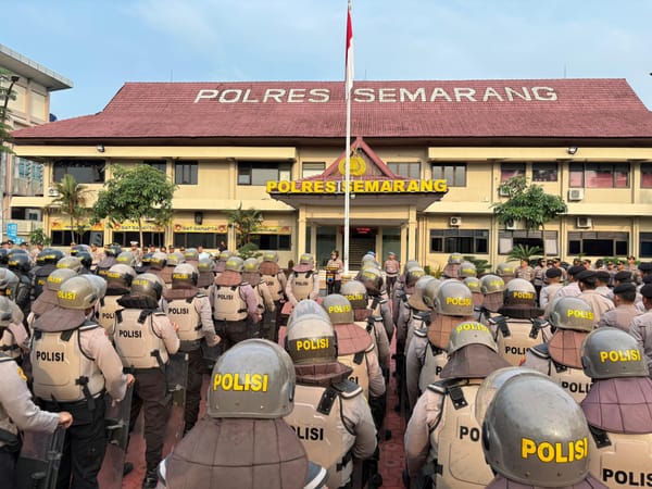 Jelang Satu Tahun Kepemimpinan Nasional, Polres Semarang Laksanakan Apel Kesiapsiagaan