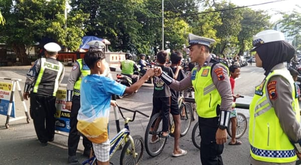 Polantas Semarang Hadir di Tengah Warga, Wujudkan CFD Aman dan Nyaman