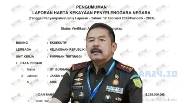 Dugaan Data Tak Sesuai, Laporan LHKPN ST Burhanuddin Dipertanyakan