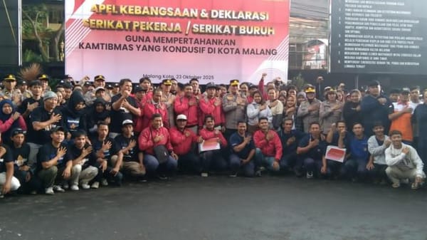 Polresta Malang Kota Libatkan Serikat Pekerja dalam Barisan Penjaga Kamtibmas