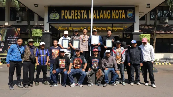 Sinergi Polisi dan Warga, Polresta Malang Kota Apresiasi 13 Tokoh dan Pemuda Berprestasi
