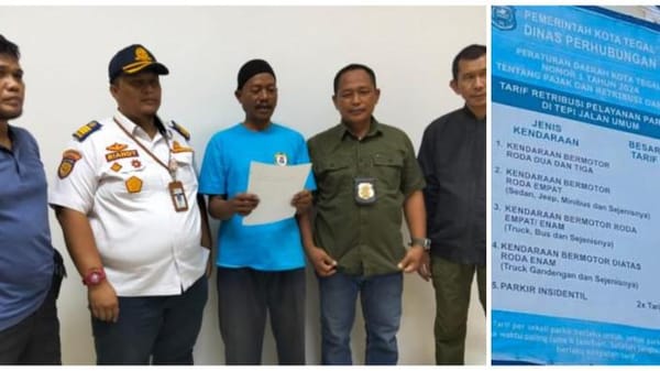 Juru Parkir Liar di Alun-Alun Tegal Minta Rp30 Ribu, Dibongkar Ternyata Bukan Petugas Resmi