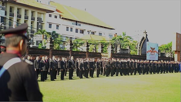 Kabid Humas Polda Bali Pimpin Upacara Hari Kesaktian Pancasila di Mapolda Bali