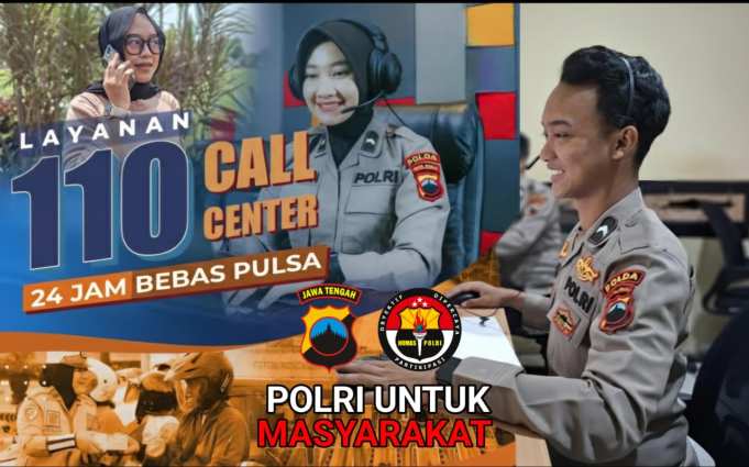 Polda Jateng Imbau Warga Gunakan Layanan Darurat 110 untuk Respons Cepat
