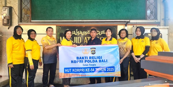 KORPRI Polda Bali Gelar Bakti Religi Lintas Agama dalam Rangka HUT KORPRI ke-54
