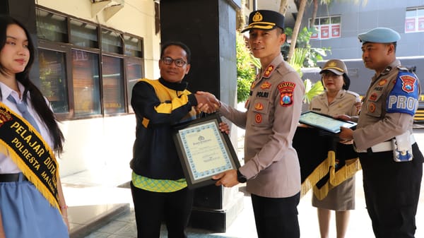 Apresiasi Polresta Malang Kota kepada Elemen Masyarakat yang Berdedikasi Tinggi