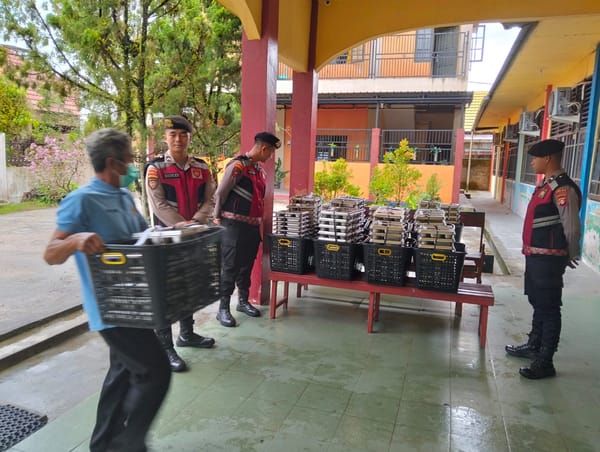 Ditsamapta Polda Kalteng Kawal Ketat MBG Demi Pastikan Keamanan