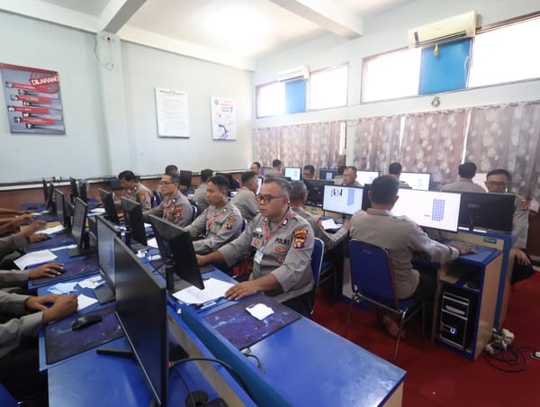 Bintara Polda Kalteng Jalani Tes CAT Psikologi sebagai Syarat Alih Golongan ke Perwira