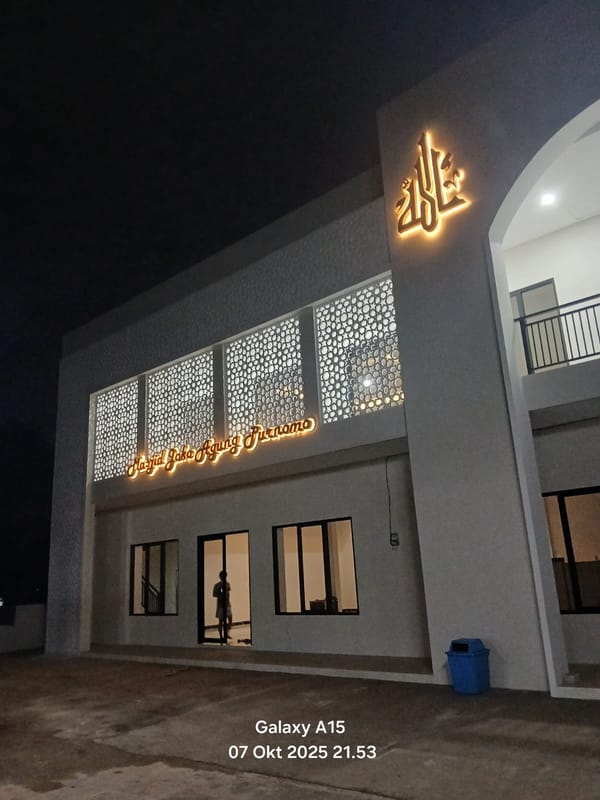 Peresmian Masjid Joko Agung Purnomo Bukti Kuatnya Ukhuwah Islamiyah di Depok