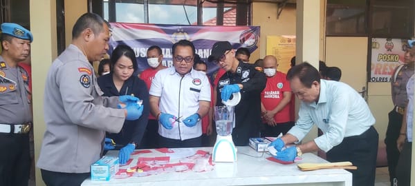 20 Tersangka Diamankan, Polres Kotim Musnahkan 159,69 Gram Sabu