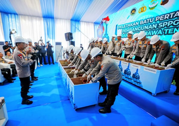 Dukung Program MBG, Kapolri Resmikan dan Groundbreaking 59 SPPG Polri di Jawa Tengah