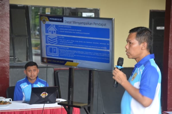 Tingkatkan Kemampuan Pengendalian Diri, Personel Ditsamapta Polda Kalteng Dapat Pembekalan Psikologi Massa