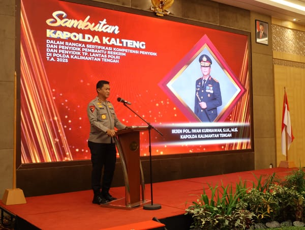 Kapolda Kalteng Tekankan Integritas, Profesionalisme, dan Proporsionalitas dalam Sertifikasi Penyidik Reskrim dan Lantas