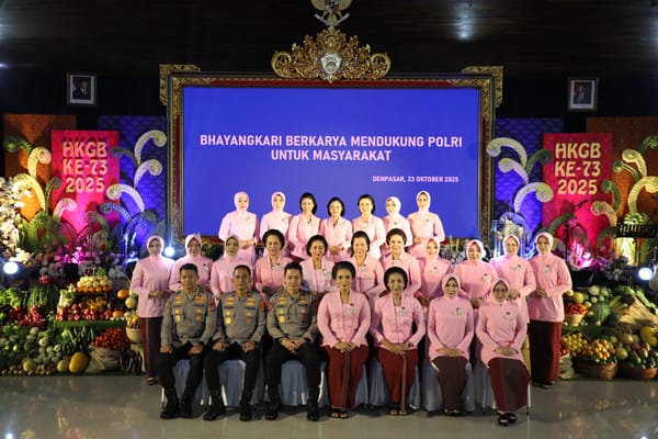 Kapolda Bali Hadiri Acara Puncak Peringatan HKGB ke-73