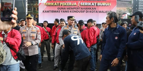 Sinergi Polresta Malang Kota dan Serikat Buruh, Wujudkan Keamanan Kota