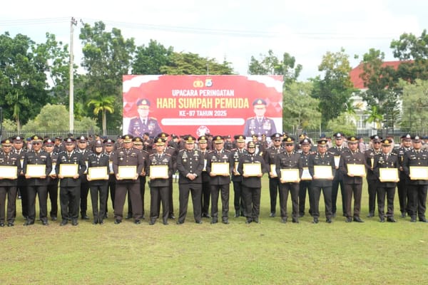 Dedikasi untuk Swasembada Pangan, 32 Personel Ditreskrimsus Polda Kalsel Terima Apresiasi Gubernur
