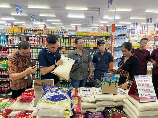 HET Tidak Sesuai Ketentuan, 2 Ritel Modern Dapat Teguran Satgas Pangan Polda Bali Saat Sidak