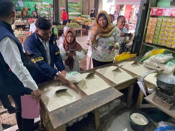Pantau Stabilitas Pangan, Satgas Gabungan Sidak Harga Beras di Sejumlah Pasar Banyumas