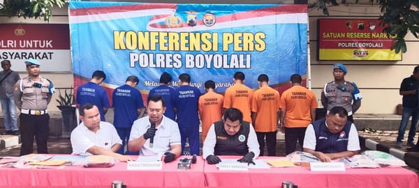 Satresnarkoba Polres Boyolali Paparkan Hasil Ungkap Kasus Narkoba