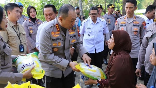 Polresta Malang Kota Tanam Jagung Kuartal IV dan Gelar Pasar Beras Murah